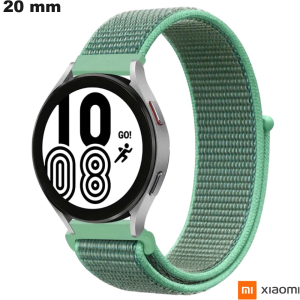 Venda de Pulseira de Relógio Xiaomi Verde de Nylon Antiarranhões 20mm