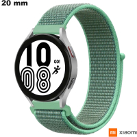 Venda de Pulseira de Relógio Xiaomi Verde de Nylon Antiarranhões 20mm