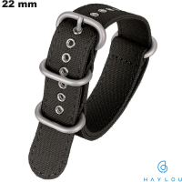 Bracciale Haylou Noir Zulu robusto Nylon 22mm - Spedizione Veloce