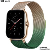Verkauf von goldenen Milanese Edelstahl-Armbändern für Samsung Smartwatches