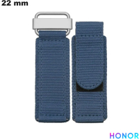 Bracelet Bleu montre Honor 22 mm Scratch Nylon \ Montage Facile