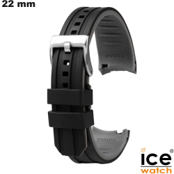 Bracelet Ice Watch pour montre Silicone Noir 22 mm