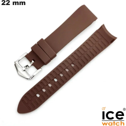 Bracelet de montre Big 22 mm Silicone Marron Ice Watch