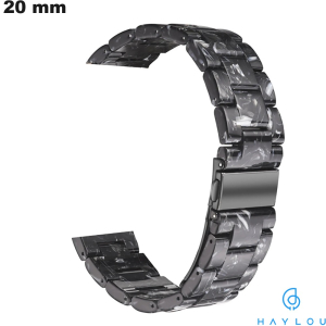 Bracelet Haylou smartwatch Noir Résine 20 mm  /  Livraison Gratuite