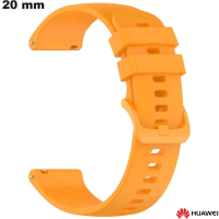 Bracelet pour montre Silicone Orange 20mm Huawei pas cher