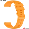 Bracelet pour montre Silicone Orange 20mm Huawei pas cher