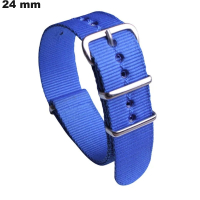 Bracciale 24 mm Tissu Blu per orologio ● Qualità Premium
