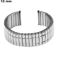 Pulseira de Aço Inoxidável de 12 mm para relógio Prateada \ Porta a 3,99€