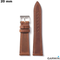 Venda de Pulseira de 20 mm Marrom para smartwatch em Couro verdadeiro