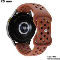 Atmungsaktives Gummiband für Samsung Smartwatch in Braun kaufen