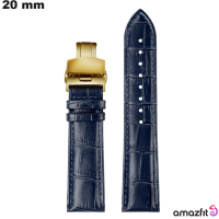 Amazfit Genuine Leather 20mm Blue Smartwatch Bracelet Quality