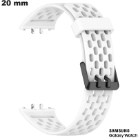 Armband 20 mm verstellbar Weiß Samsung Silikon \ Premium-Qualität