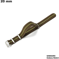 Armband 20 mm Grün Nylon Smartwatch Samsung | Premium-Qualität