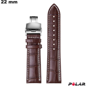 Bracciale 22mm Premium orologio intelligente Marrone Polar di qualità