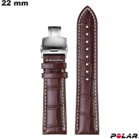 Bracciale 22mm Premium orologio intelligente Marrone Polar di qualità