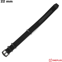 Bracelet montre Tissu Poignet large 22 mm Noir OnePlus pas cher