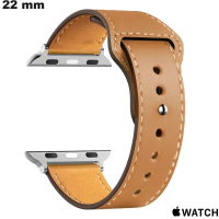 Goedkope Bruine Metaal Horlogeband 22 mm voor Apple Watch