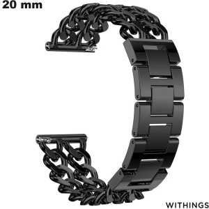 Pulsera 20 mm reloj Negro Withings Acero inoxidable barato