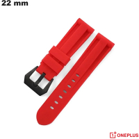Kaufen Sie 22 mm rotes Gummiarmband für OnePlus Smartwatch
