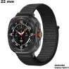 Bracelet 22mm pour montre Noir Samsung Tissu