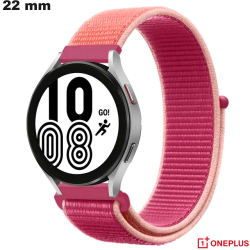 Bracelet Tissu Rose smartwatch OnePlus 22 mm Scratch