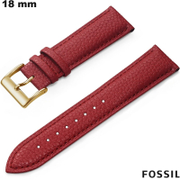 Pulsera Roja de Cuero auténtico original 18mm Fossil barata
