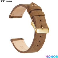 Vente Bracelet universel 22mm Cuir véritable Marron Honor