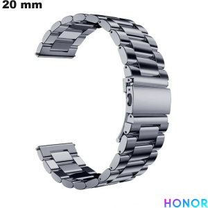 Bracciale Grigio 20mm smartwatch Honor in Acciaio Inossidabile di Qualità