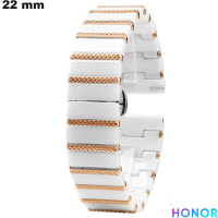 Bracciale Bianco 22mm Ceramica orologio connesso Honor di qualità