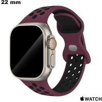 Comfortabele 22 mm smartwatch armband Paarse Apple Watch van kwaliteit