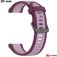 Armband 20 mm violett für Smartwatch aus Silikon günstig von Huawei