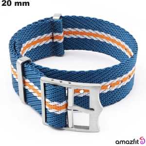 Braccialetto Amazfit per orologio connesso 20mm Blu Tessuto economico