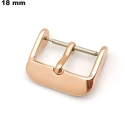 Roségold Edelstahl-Flachstift für Uhr 18 mm