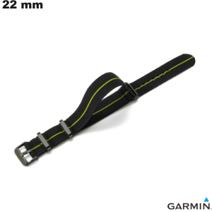 Pulseira de relógio 22 mm Preta Garmin Nylon ● Frete 3,99€