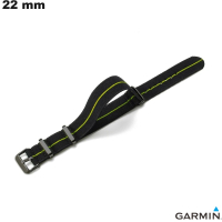 Pulseira de relógio 22 mm Preta Garmin Nylon ● Frete 3,99€