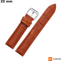 Bracciale in vera pelle Xiaomi effetto croco Marrone 22mm economico