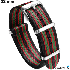 Venda de Pulseira para Relógio Preto Tecido Nato 22mm Garmin