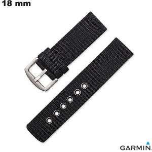 Pulseira de Nylon Preto Garmin para relógio de 18mm \ Envio em 24h