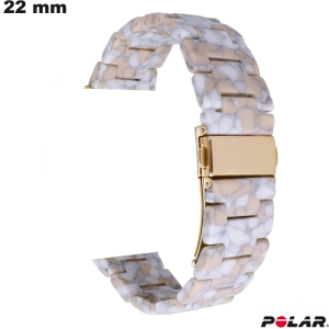 Bracelet de montre 22mm Polar Gris Résine