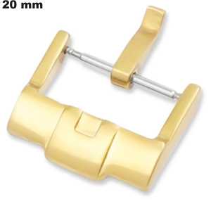 Vente Boucle pour bracelet Acier Inoxydable Ardillon Doré 20 mm Vente Boucle pour bracelet Acier Inoxydable Ardillon Doré 20 mm