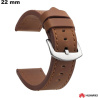 Armband Huawei glattes Leder 22mm Kunstleder - Kostenloser Versand ab 20€