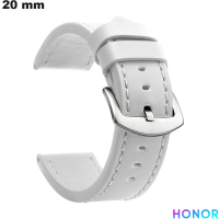 Braccialetto liscio smartwatch in pelle PU Honor Bianco 20 mm di qualità