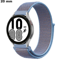 Bracelet montre 20 mm Nylon Bleu