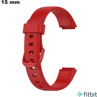 Vente Bracelet de 15 mm pour montre Rouge FitBit en Silicone (Luxe)