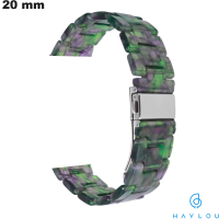 Bracelet Résine Vert 20 mm Haylou de montre u ● Livraison Gratuite