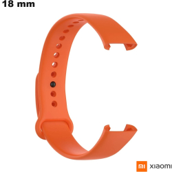 Bracelet Silicone hypoallergénique Xiaomi 18 mm Orange