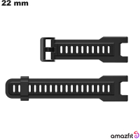 Pulsera de 22 mm para reloj inteligente Negro Amazfit \ Envío 24h
