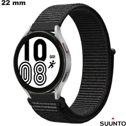 Bracelet de montre intelligente Suunto Noir Tissu Velcro