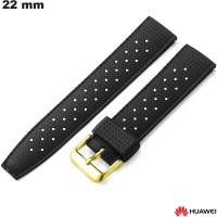 Armband 22 mm Schwarz Smartwatch Gummi Huawei von hoher Qualität