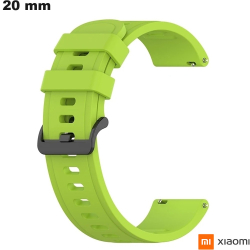 Bracelet Vert 20 mm Caoutchouc montre Xiaomi